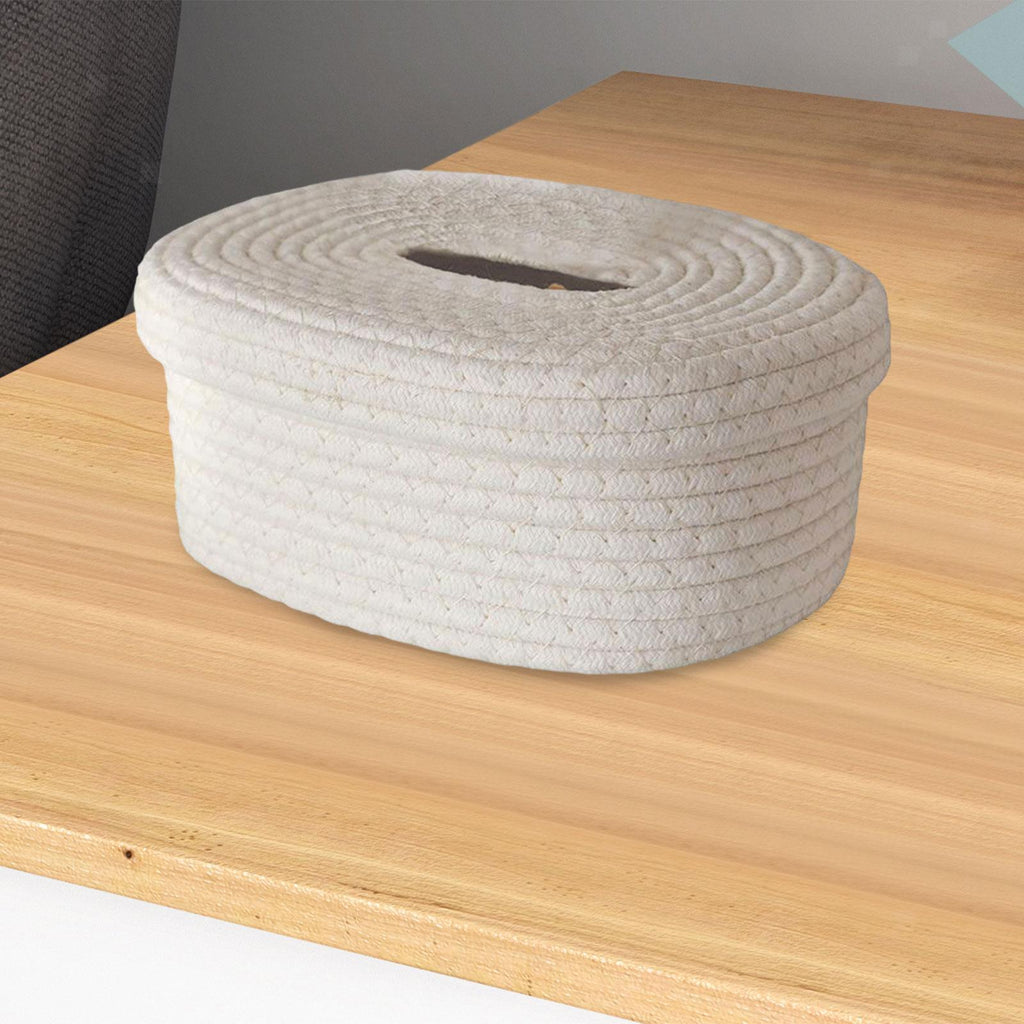 cotton rope woven storage basket