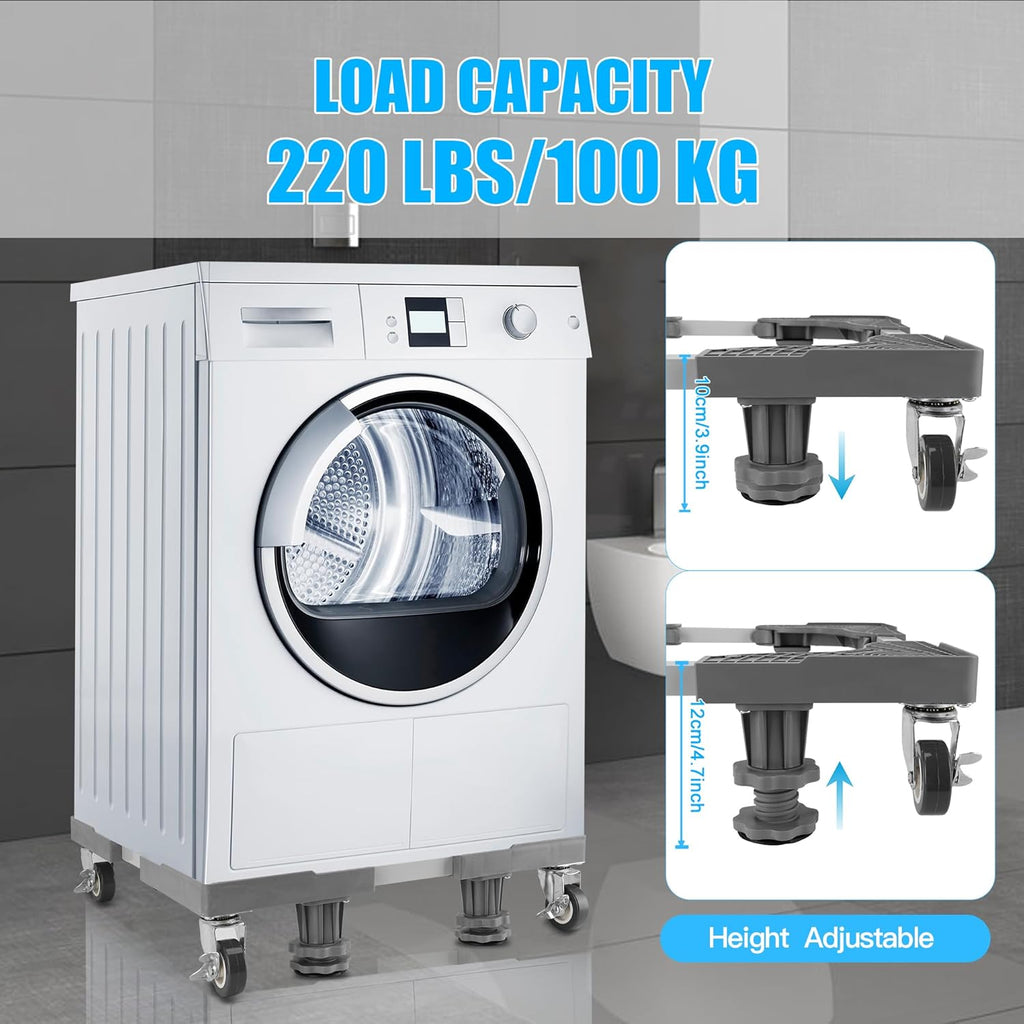 Washing Machine Stand with Wheels