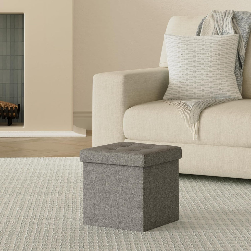 SONGMICS Stool with Storage Space LSF028G22