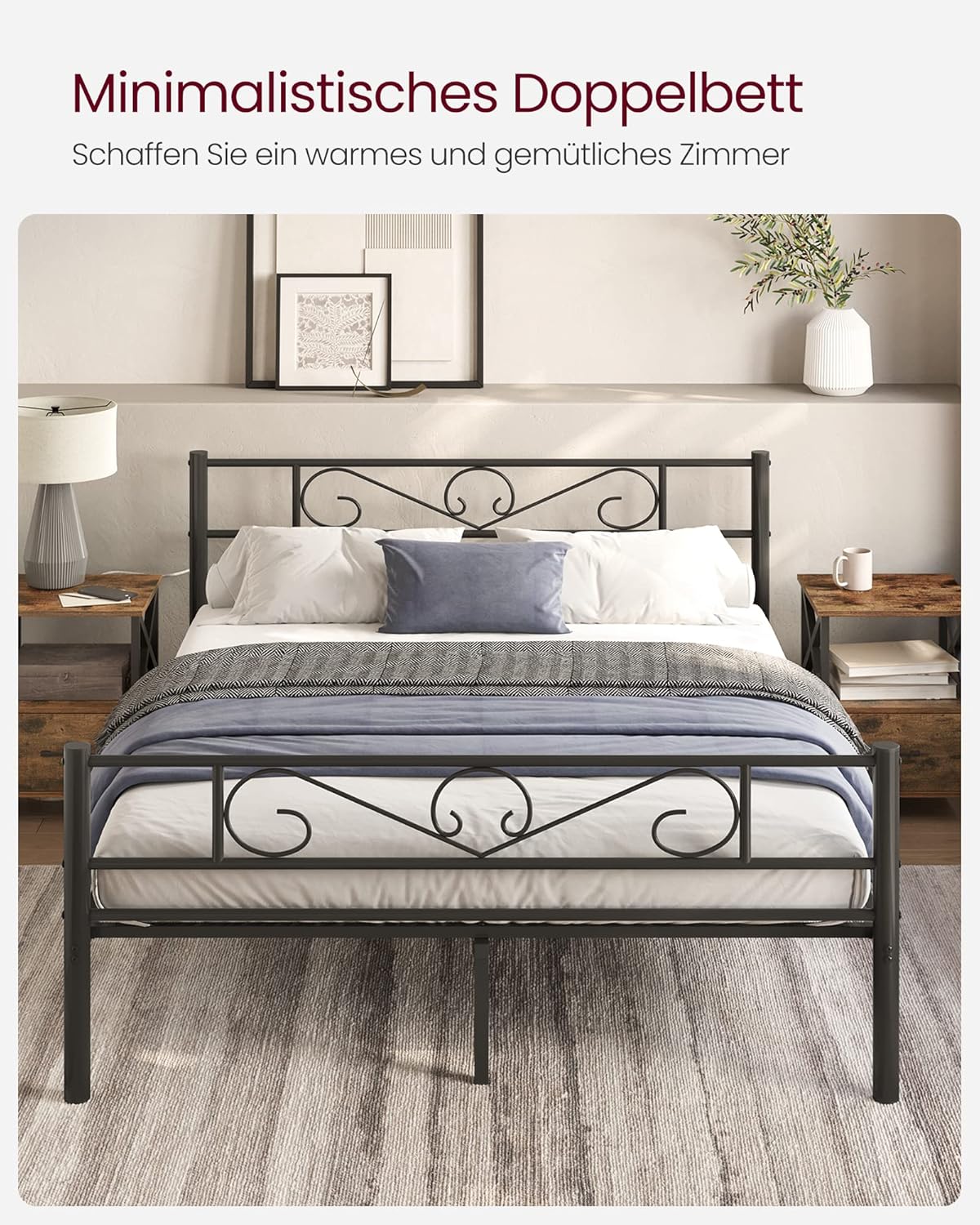 VASAGLE Double Bed Frame RMB065B01