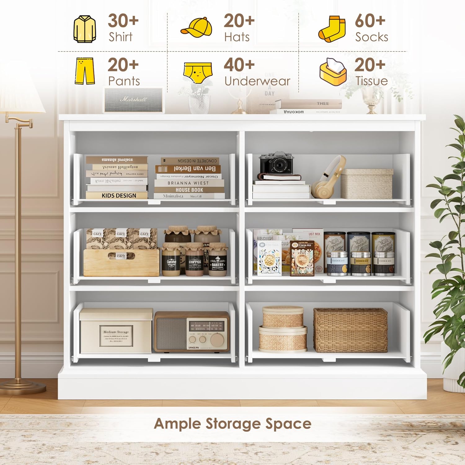 Modern Double Chest with Deep Drawers