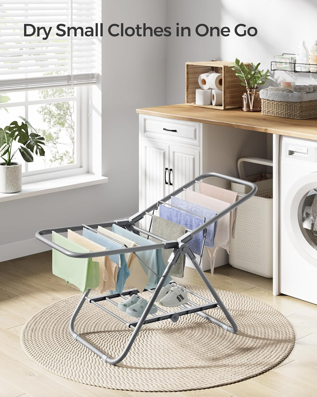 SONGMICS Small Laundry Airer LLR504G01