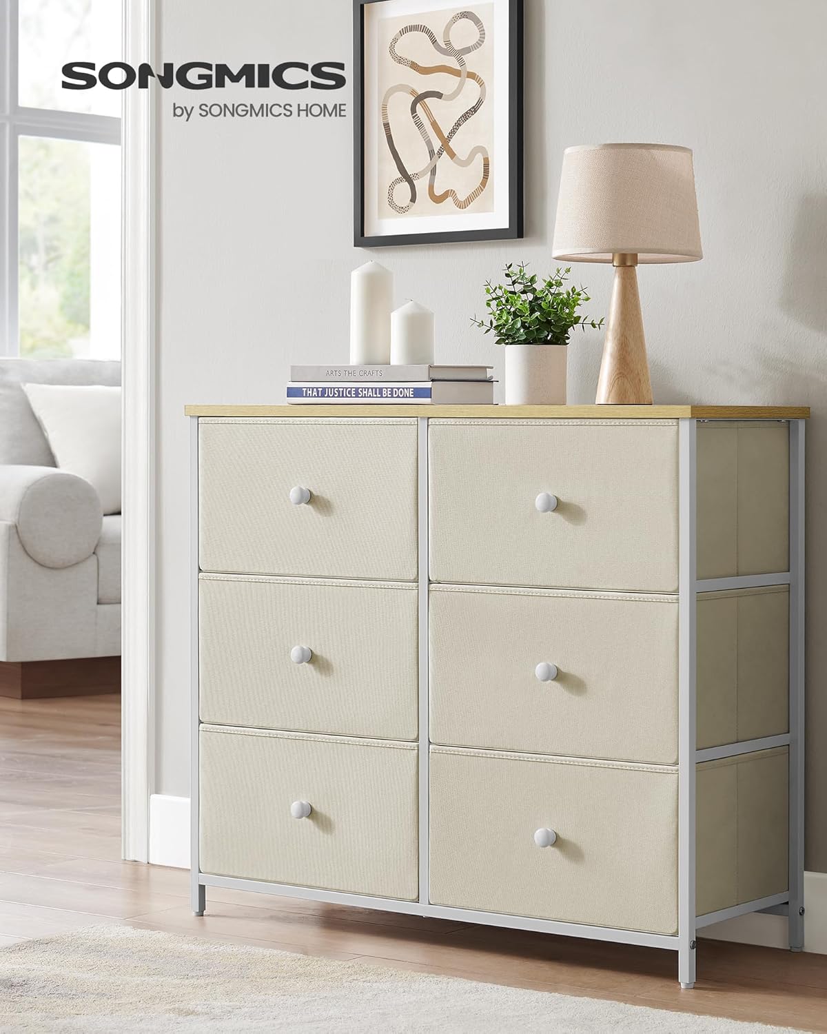 SONGMICS Chest of Drawers LTS323W01