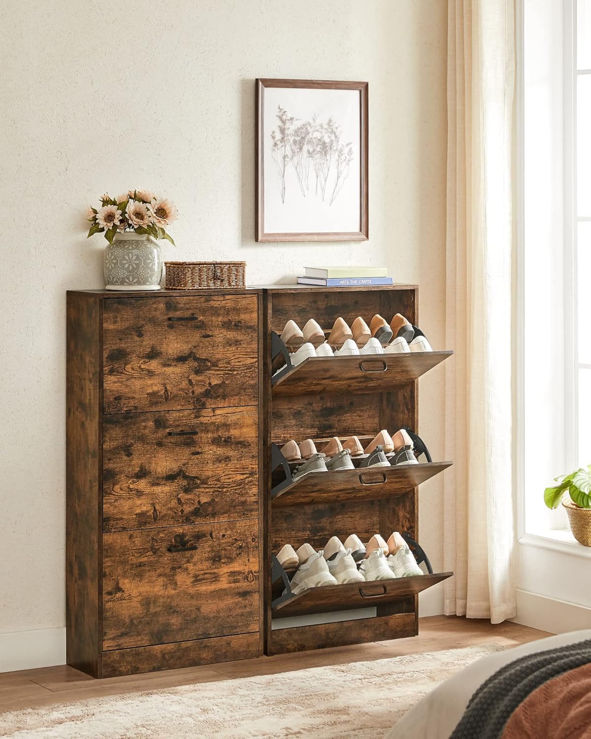 VASAGLE 3 Compartment Cabinet