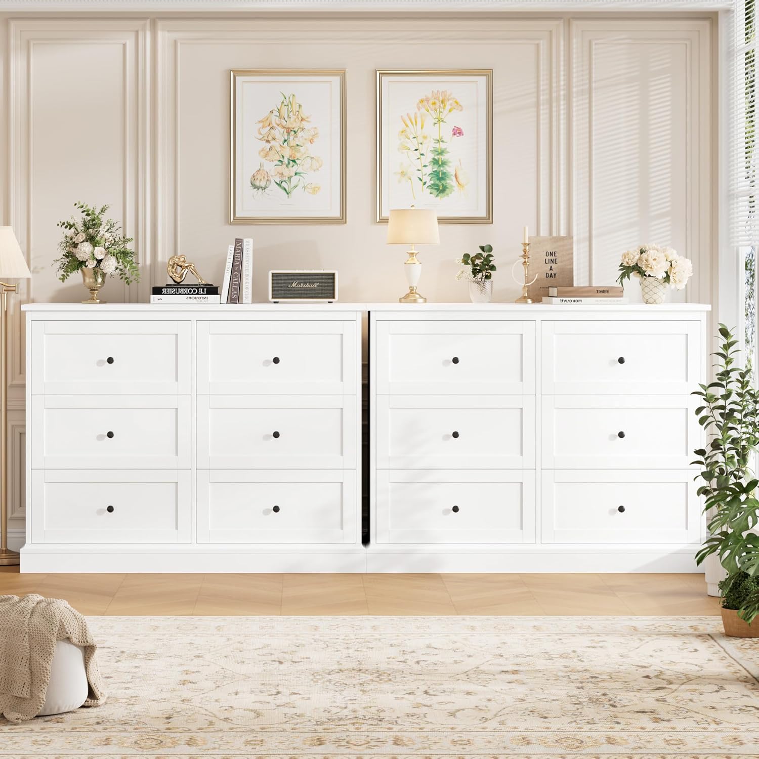 Modern Double Chest with Deep Drawers