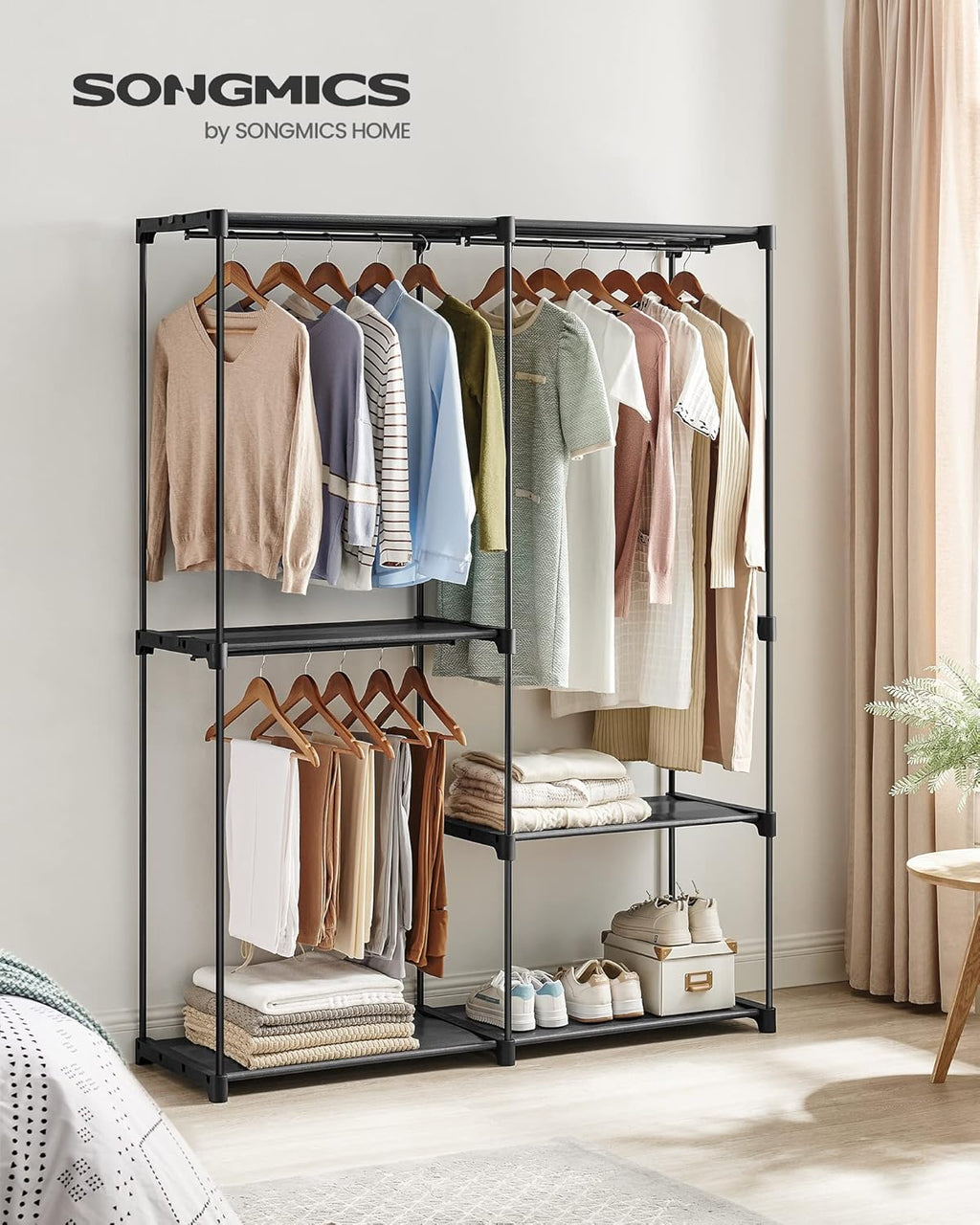 SONGMICS Portable Closet Organizer RYG025B02