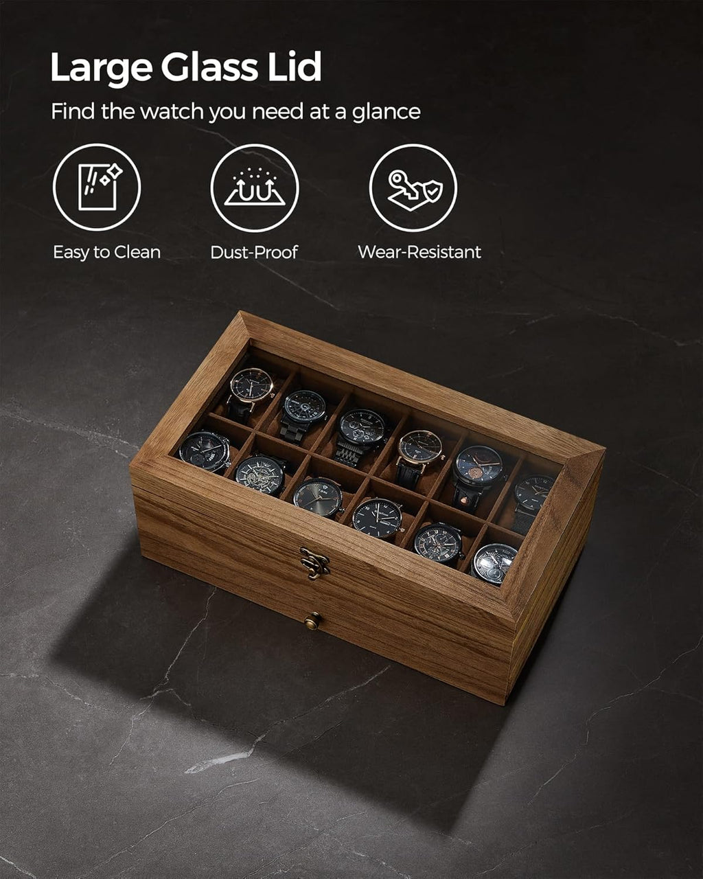 SONGMICS Watch Box UJOW012K01