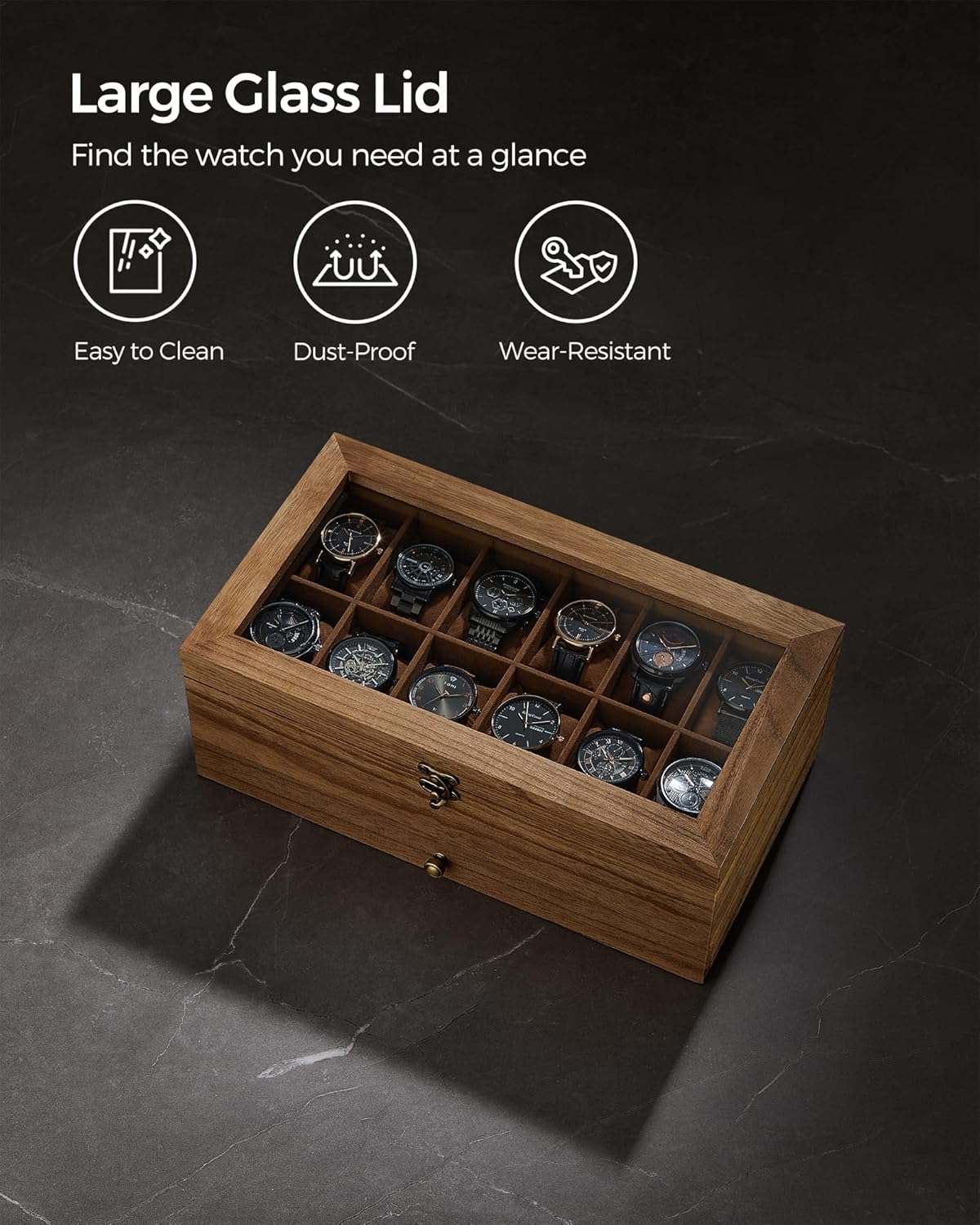 SONGMICS Watch Box UJOW012K01