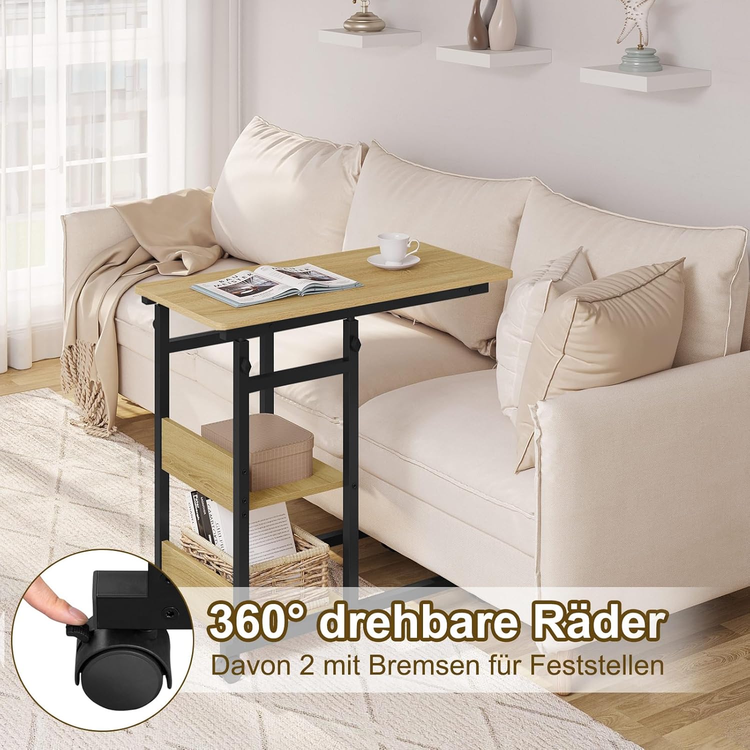 WOLTU Side Table BTS08hei