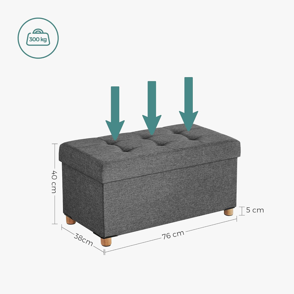 SONGMICS Stool with Footres LSF16GYZ