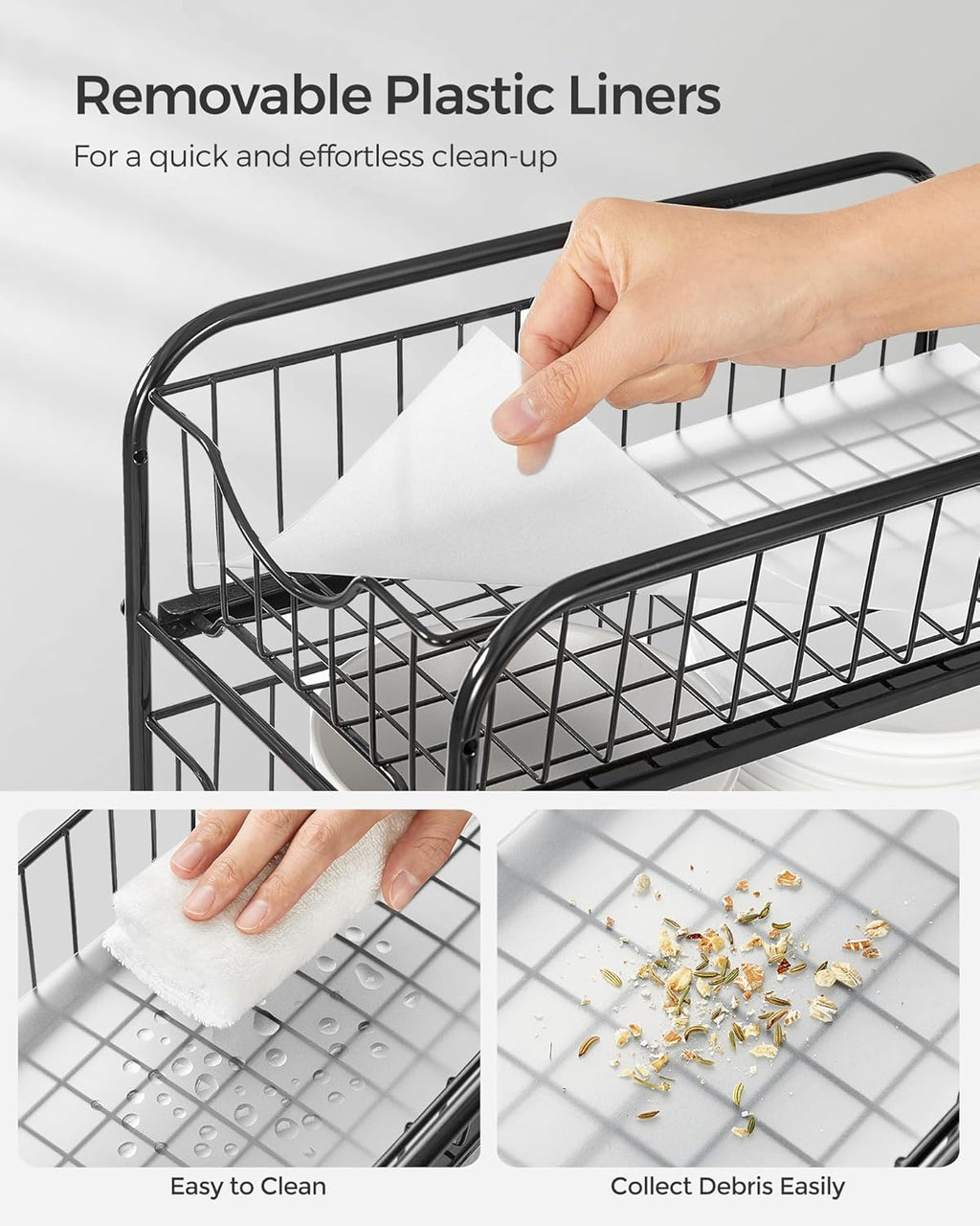 SONGMICS 2-Tier Pull Out Cabinet Organizer