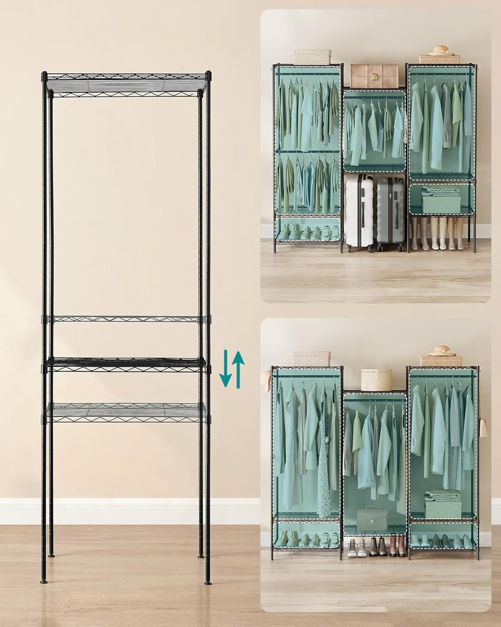 SONGMICS Clothes Rack LGR431B01