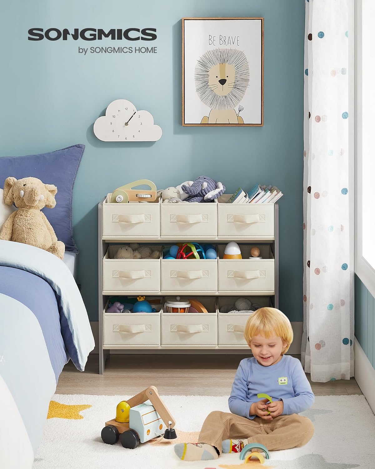 SONGMICS Children's Shelf GKR033G10