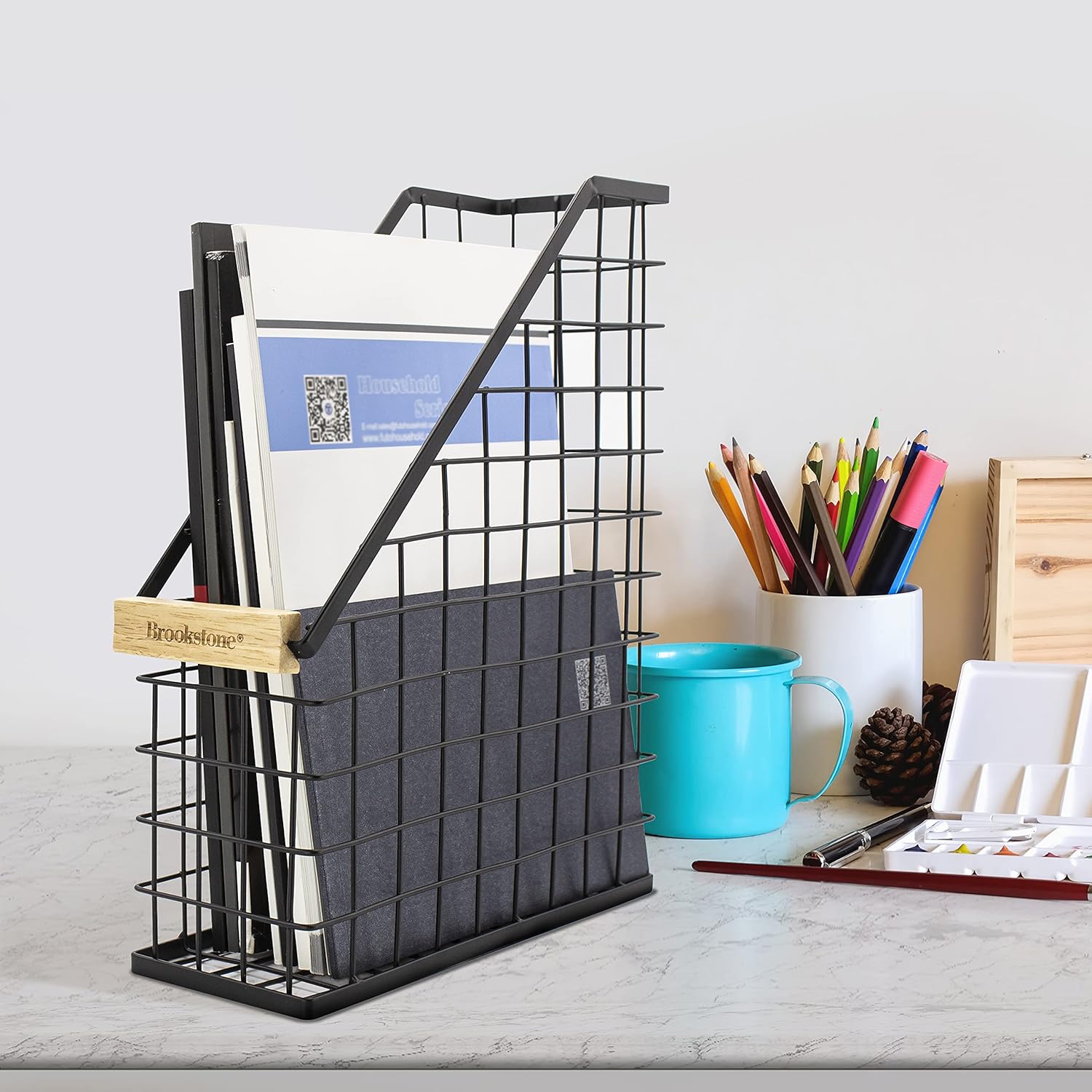 WENKO Magazine & File Holder