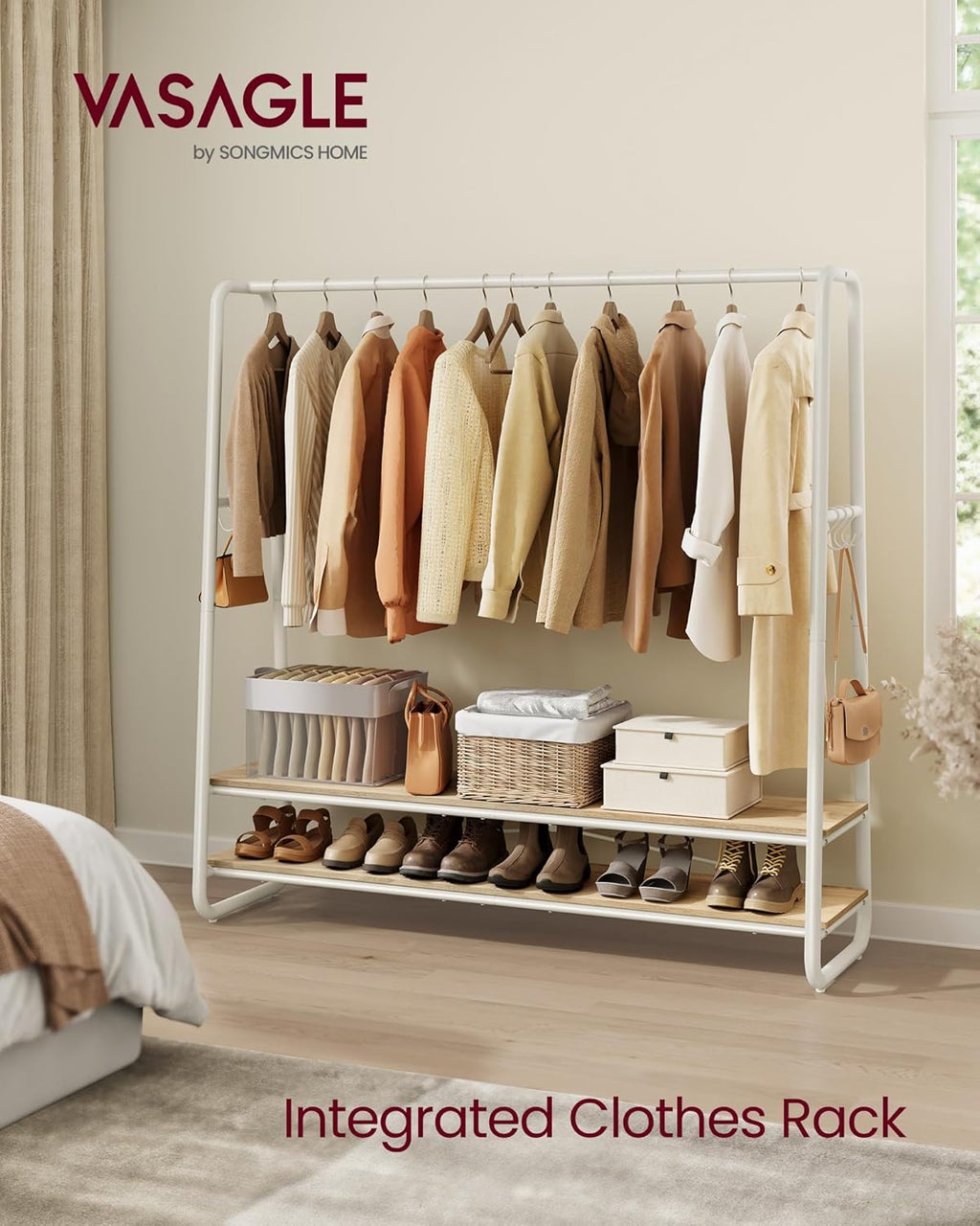 VASAGLE Clothes Rail RGR119B01