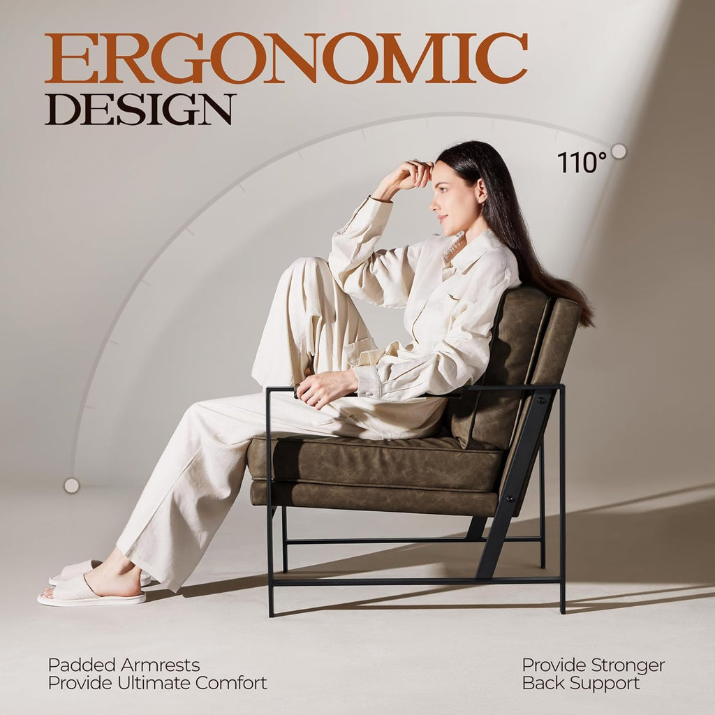 Yaheetech PU Leather Armchair