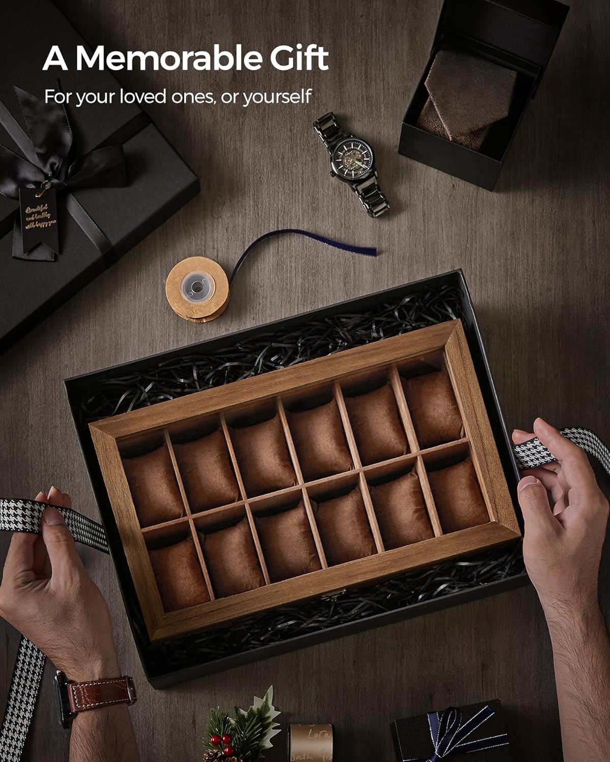 SONGMICS Watch Box UJOW012K01