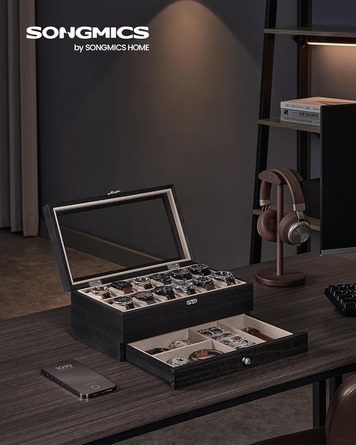 SONGMICS Watch Box JOW012B01