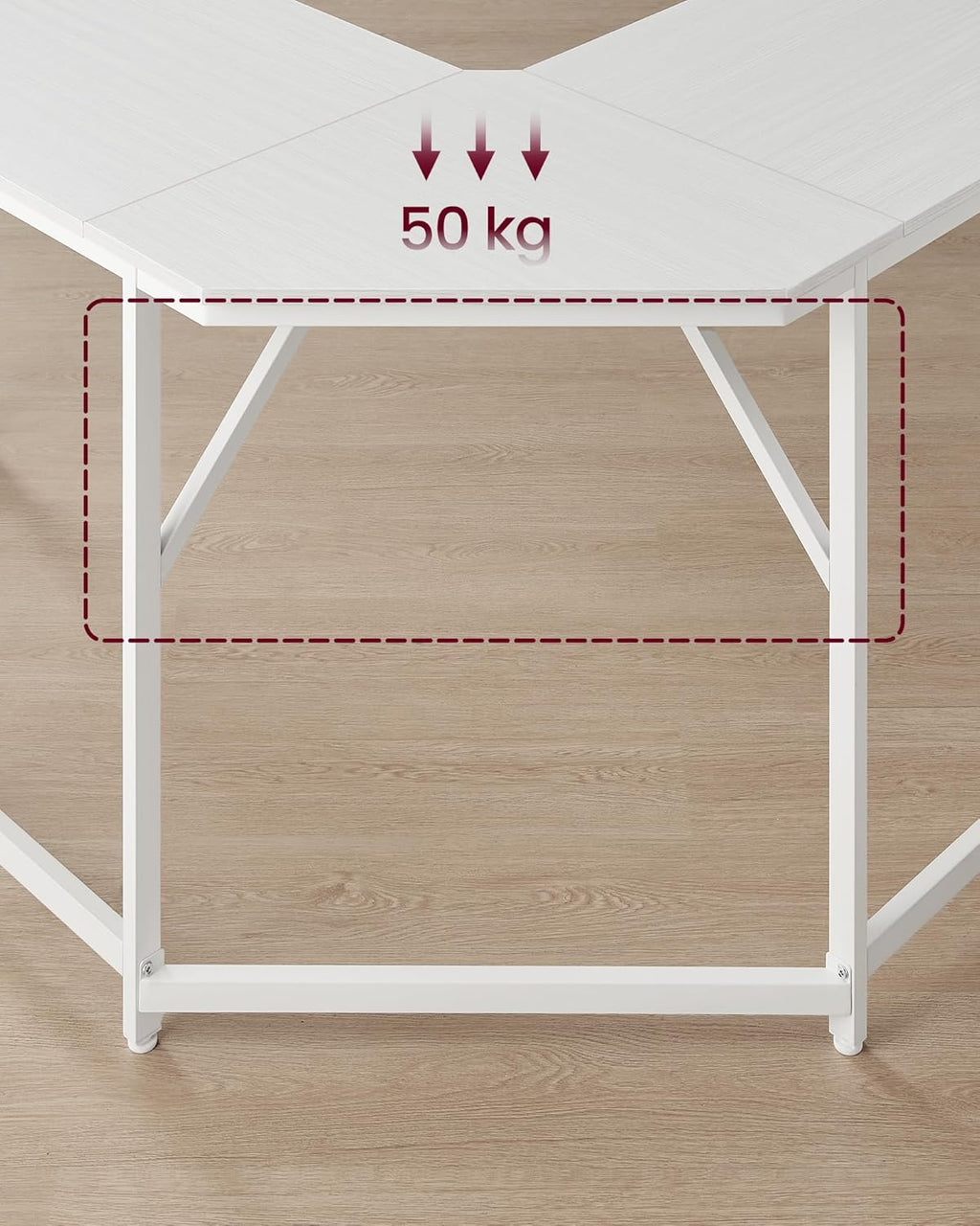 VASAGLE L-Shaped Corner Computer Desk LWD073W01