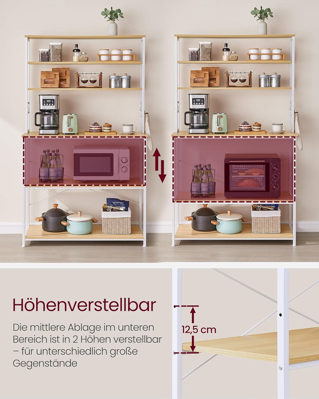 VASAGLE Kitchen Shelf KKS039Y09