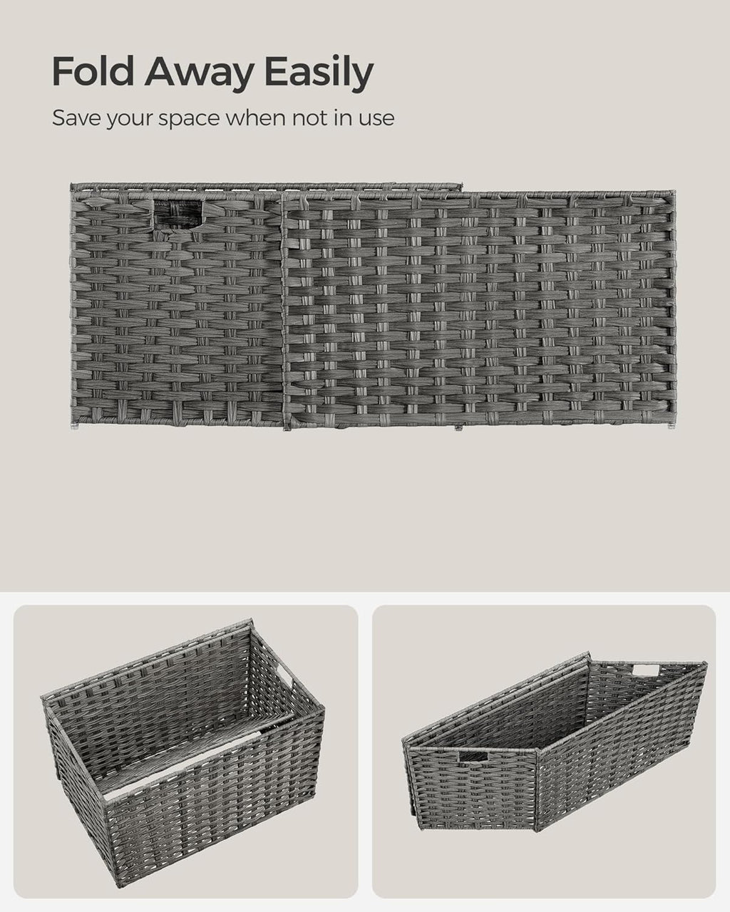 SONGMICS Laundry Basket RST066G01