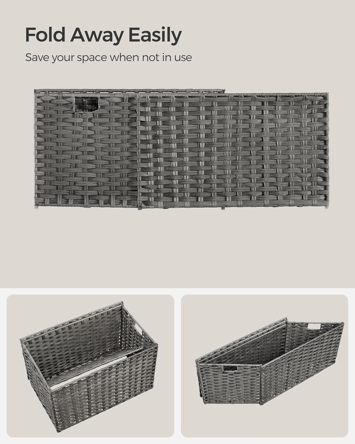 SONGMICS Laundry Basket RST066G01