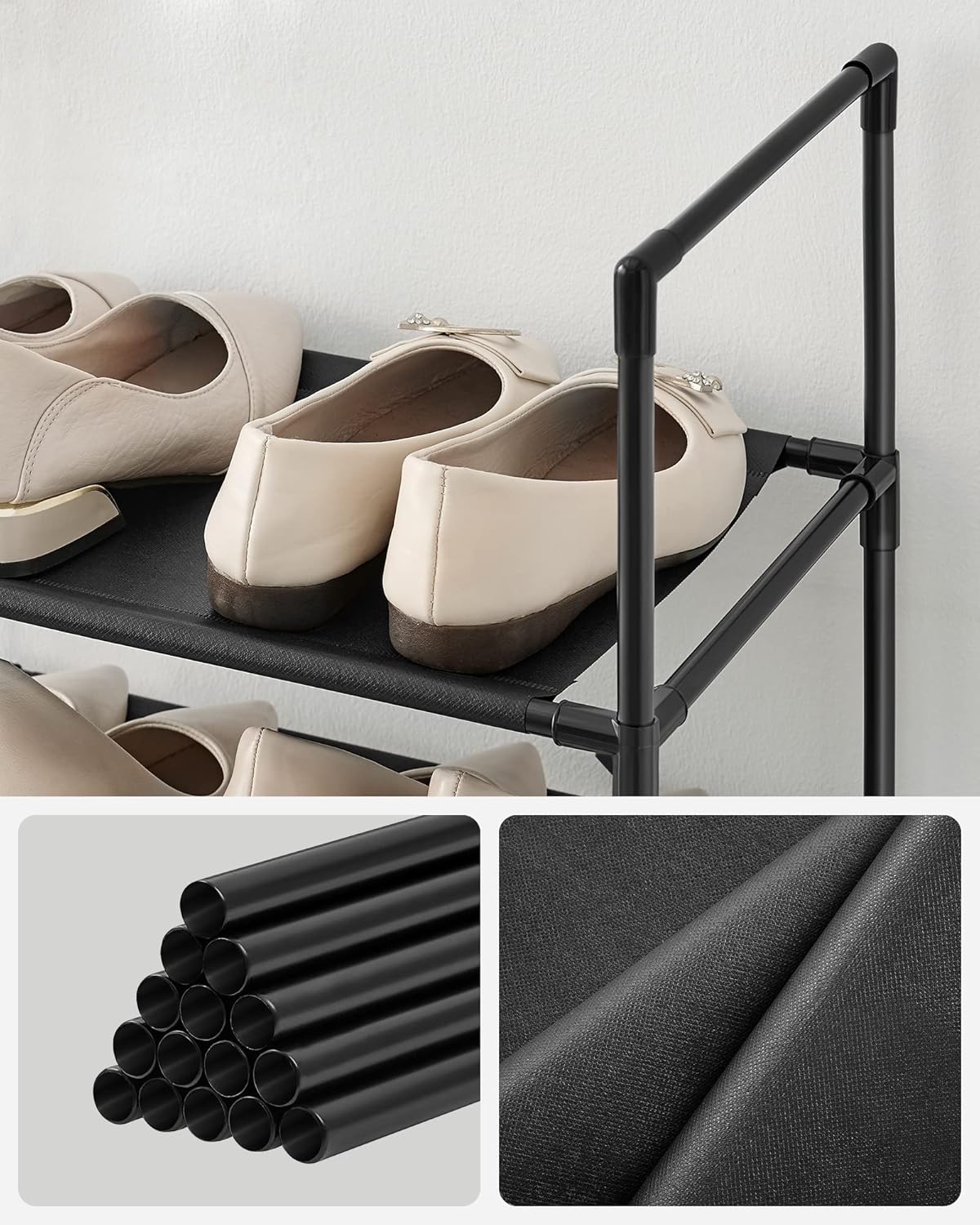 SONGMICS 10-Tier Shoe Rack LSR110B02
