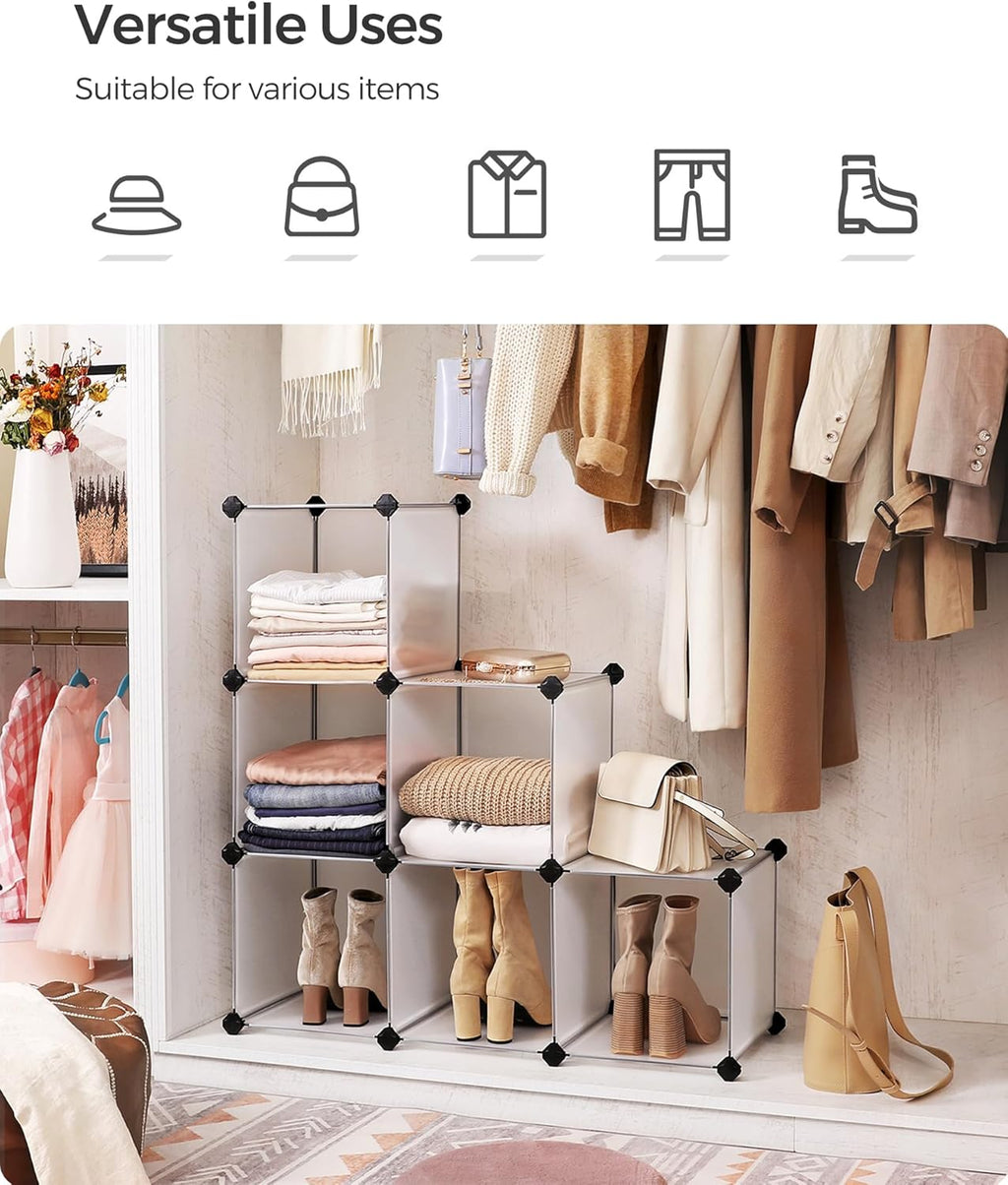 SONGMICS 12-Cube Shoe Rack LPC342W01