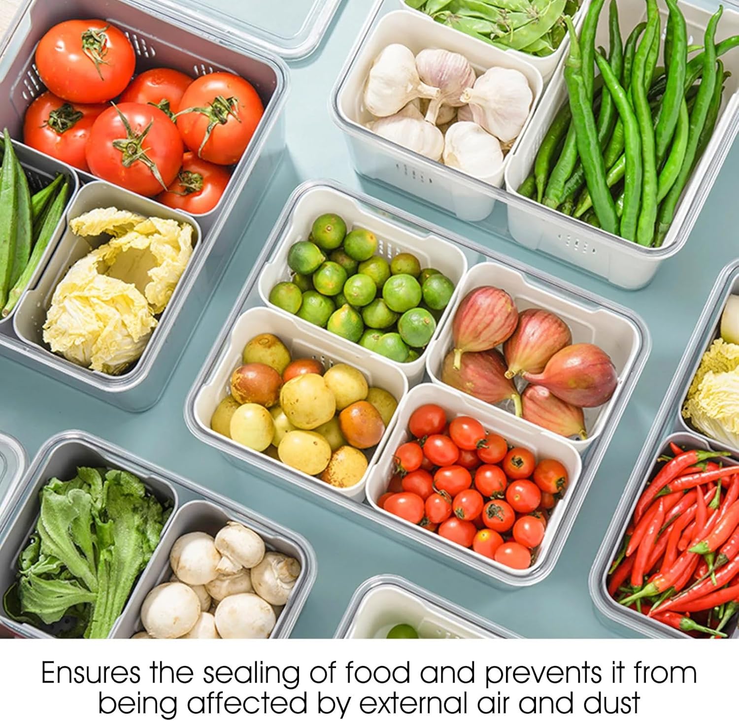 Divided Serving Tray with Lid