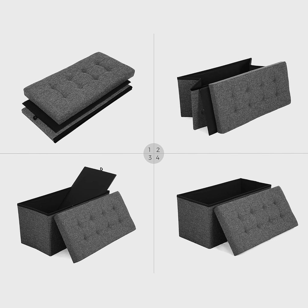 SONGMICS Bench with Storage Space LSF46GYZ