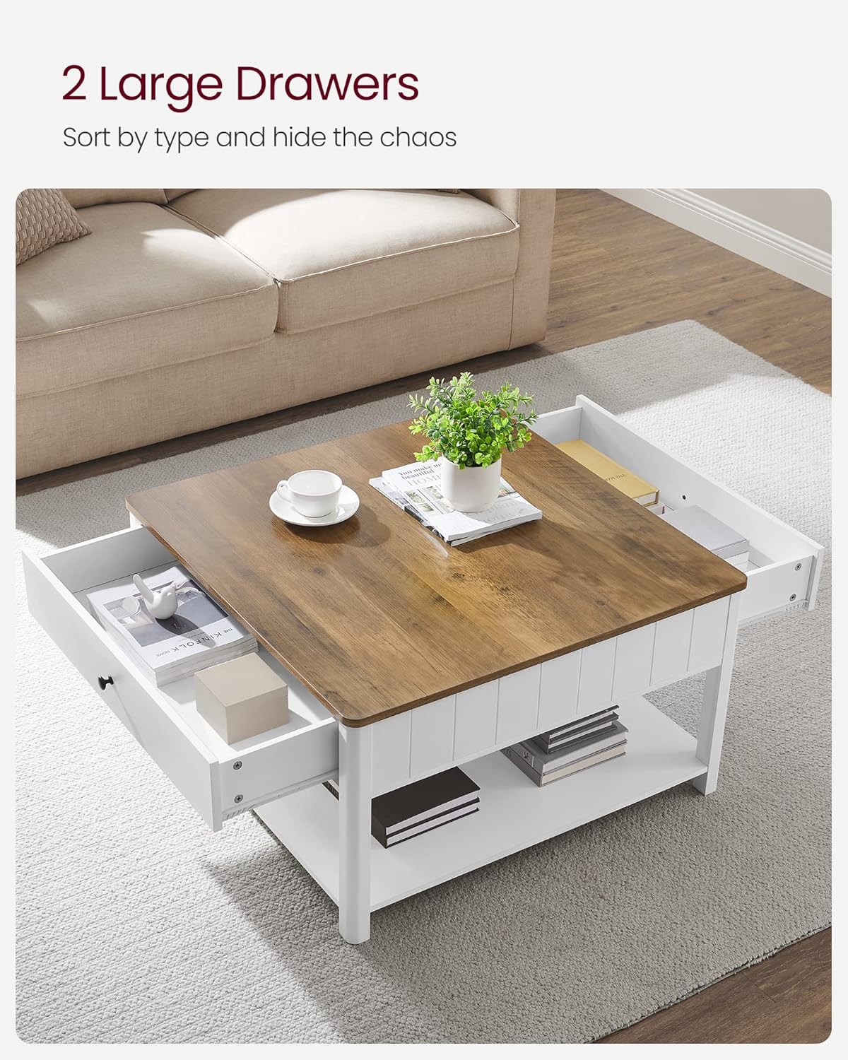 VASAGLE Coffee Table LCT207T14