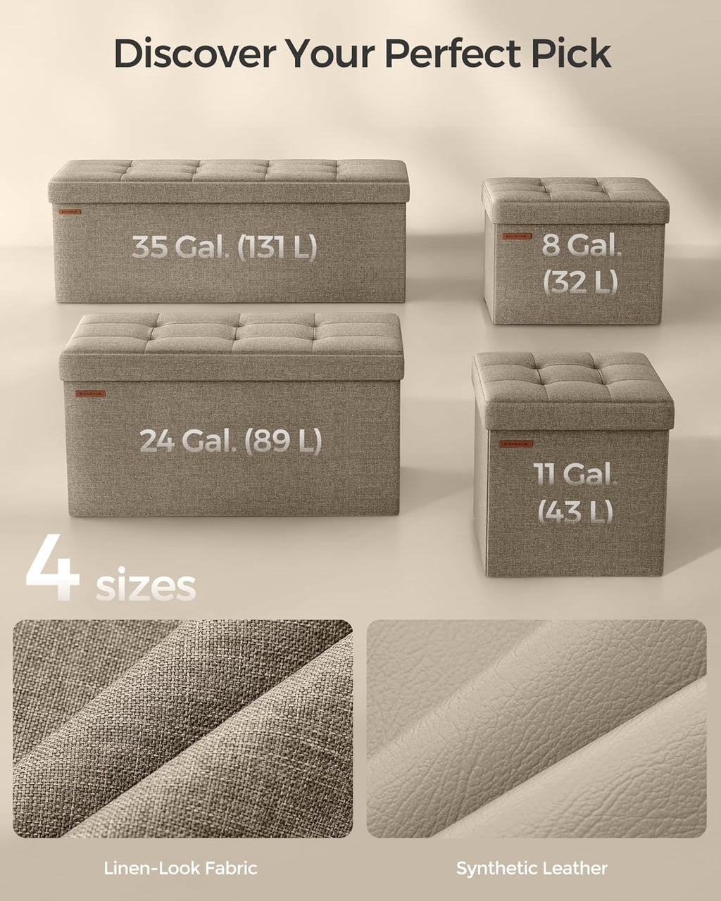 SONGMICS Storage Bench LSF077R01V1