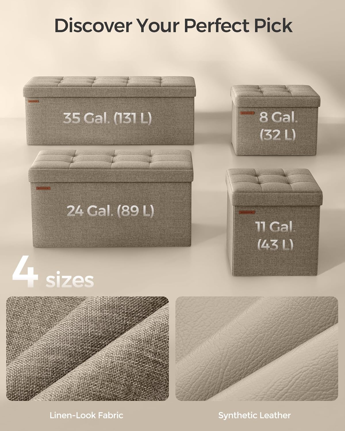 SONGMICS Storage Bench LSF077R01V1