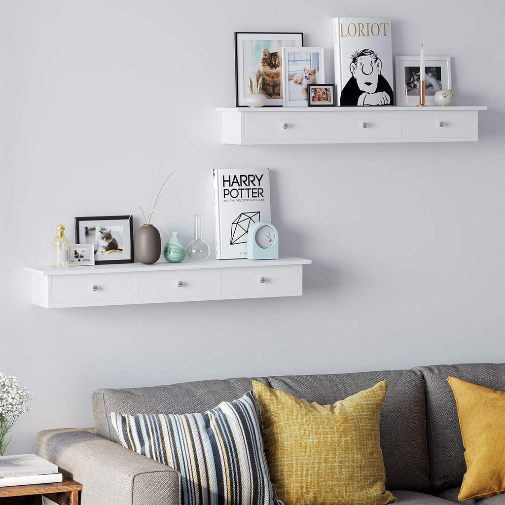 SONGMICS Floating Wall Shelf LWS085W01