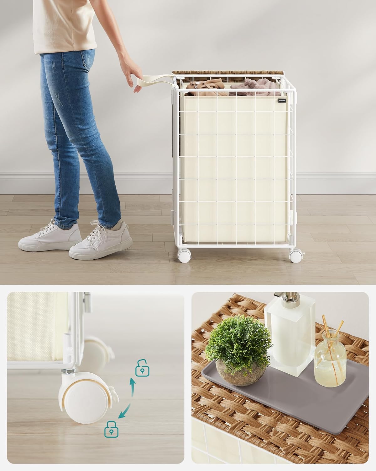 Songmics Laundry Basket LCB290N01