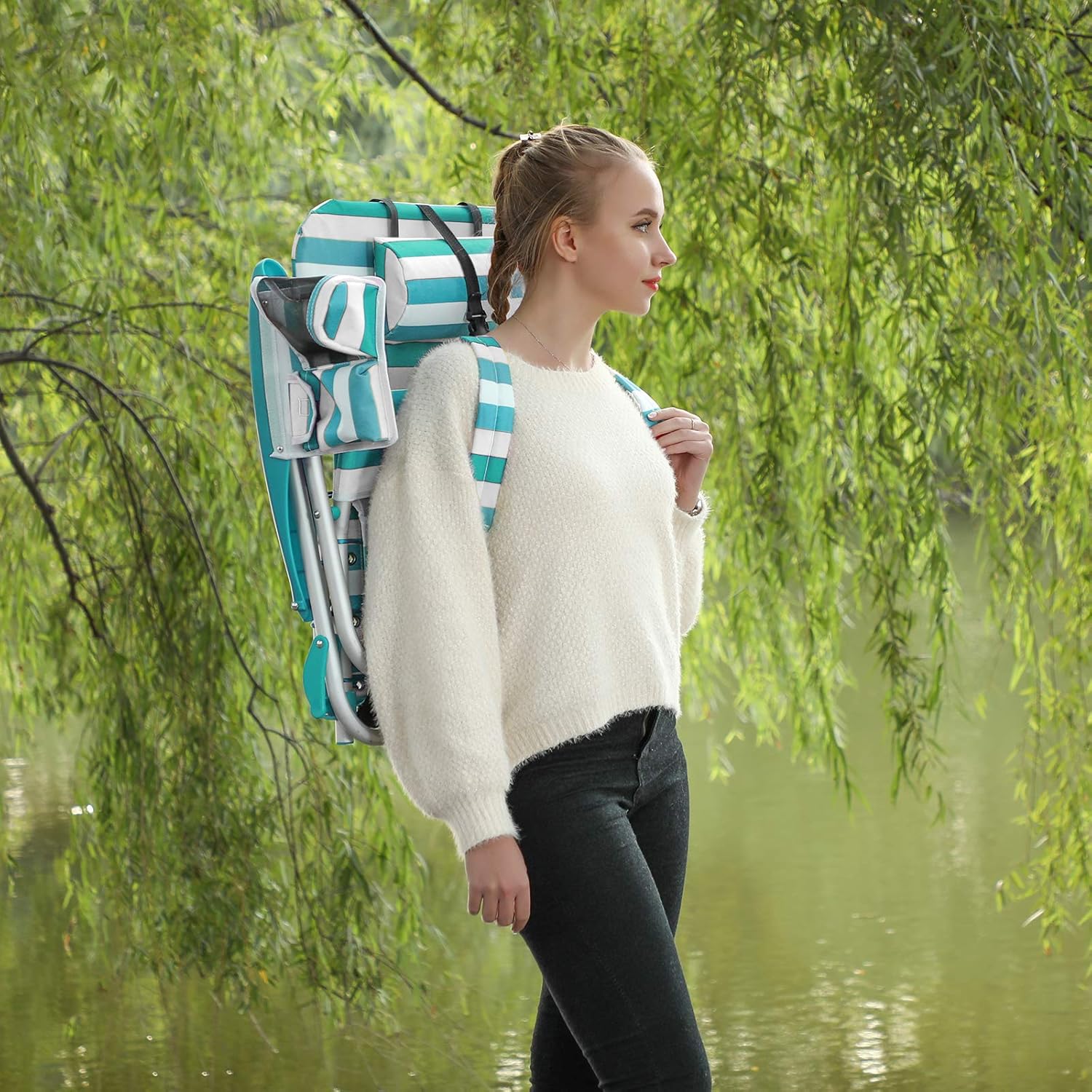 SONGMICS Beach Chair GCB62JW