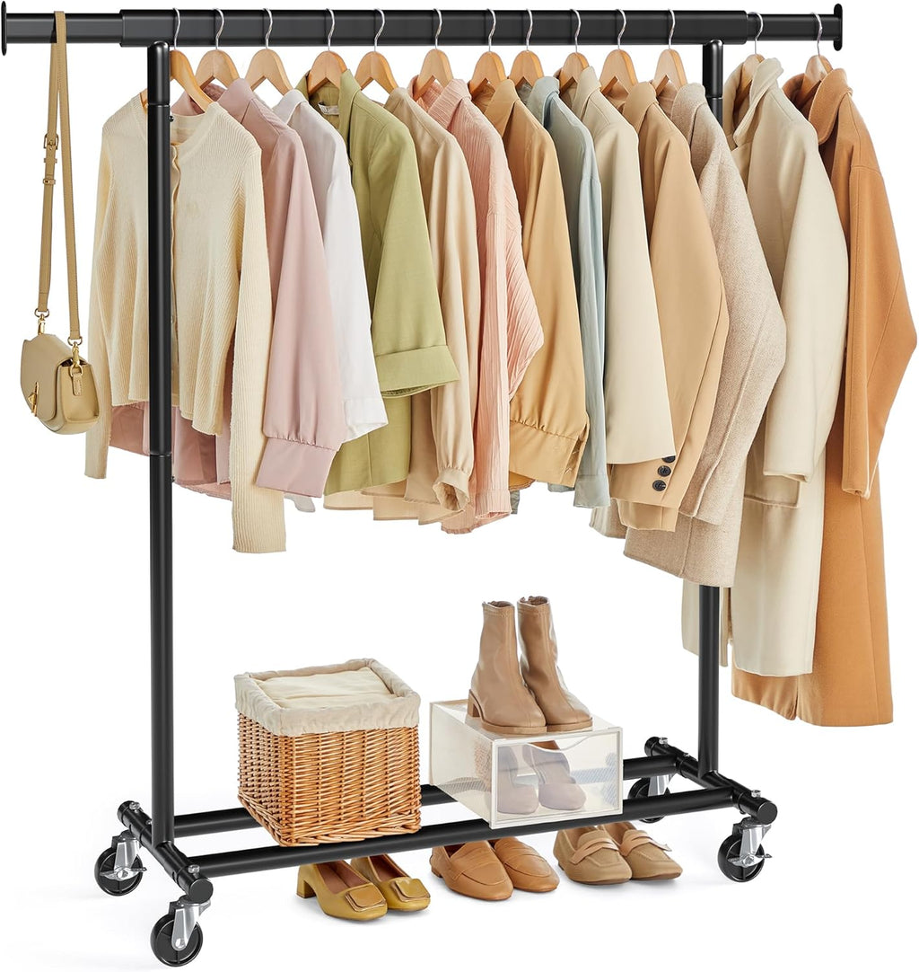 SONGMICS Clothes Rack on Wheels HSR013BKV1