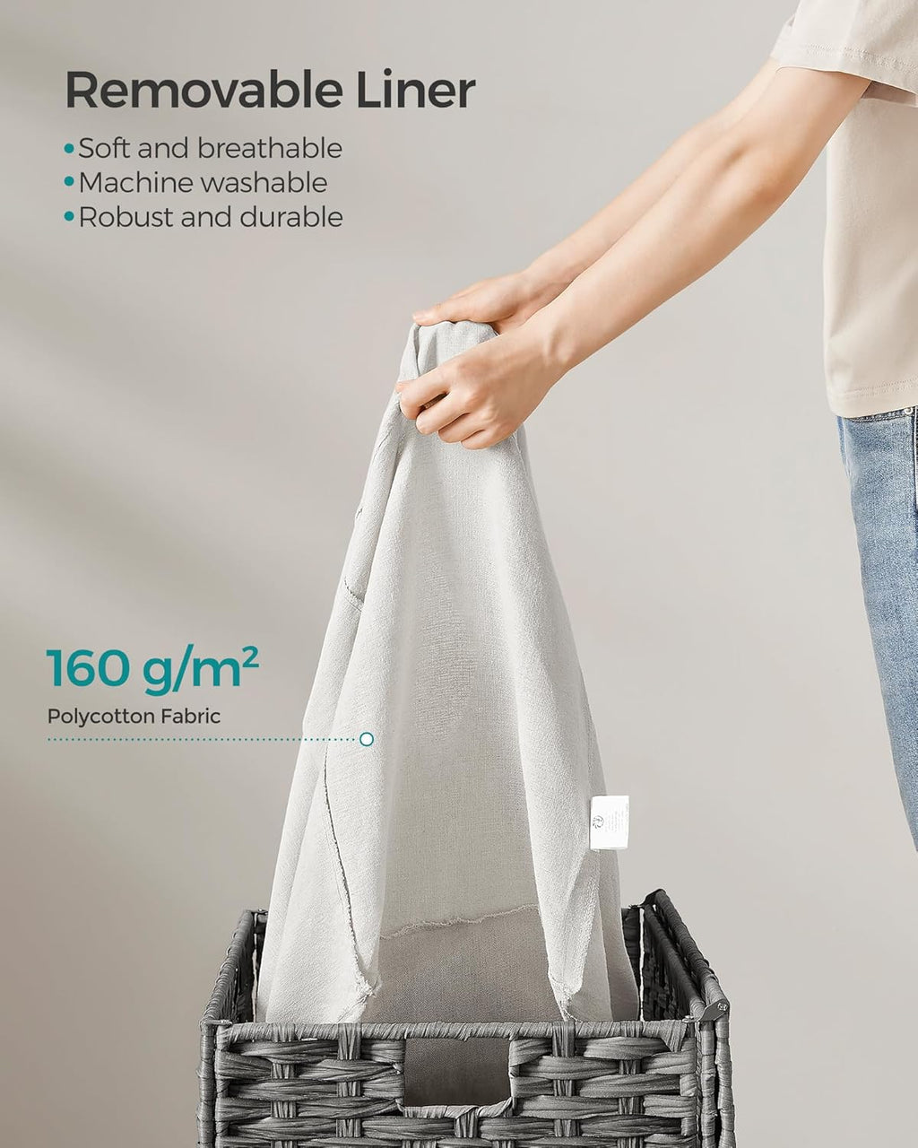 SONGMICS Laundry Basket RST066G01