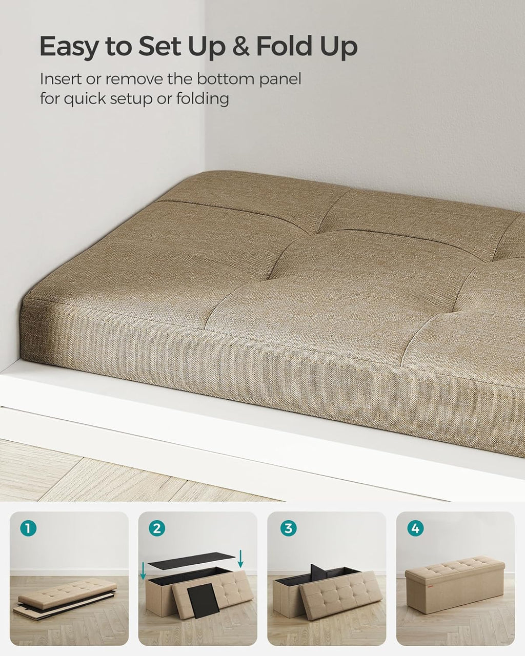 SONGMICS Storage Bench LSF077R01V1