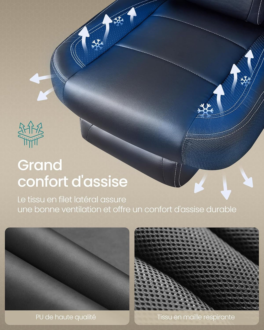 SONGMICS Gaming Chair OBG077B01