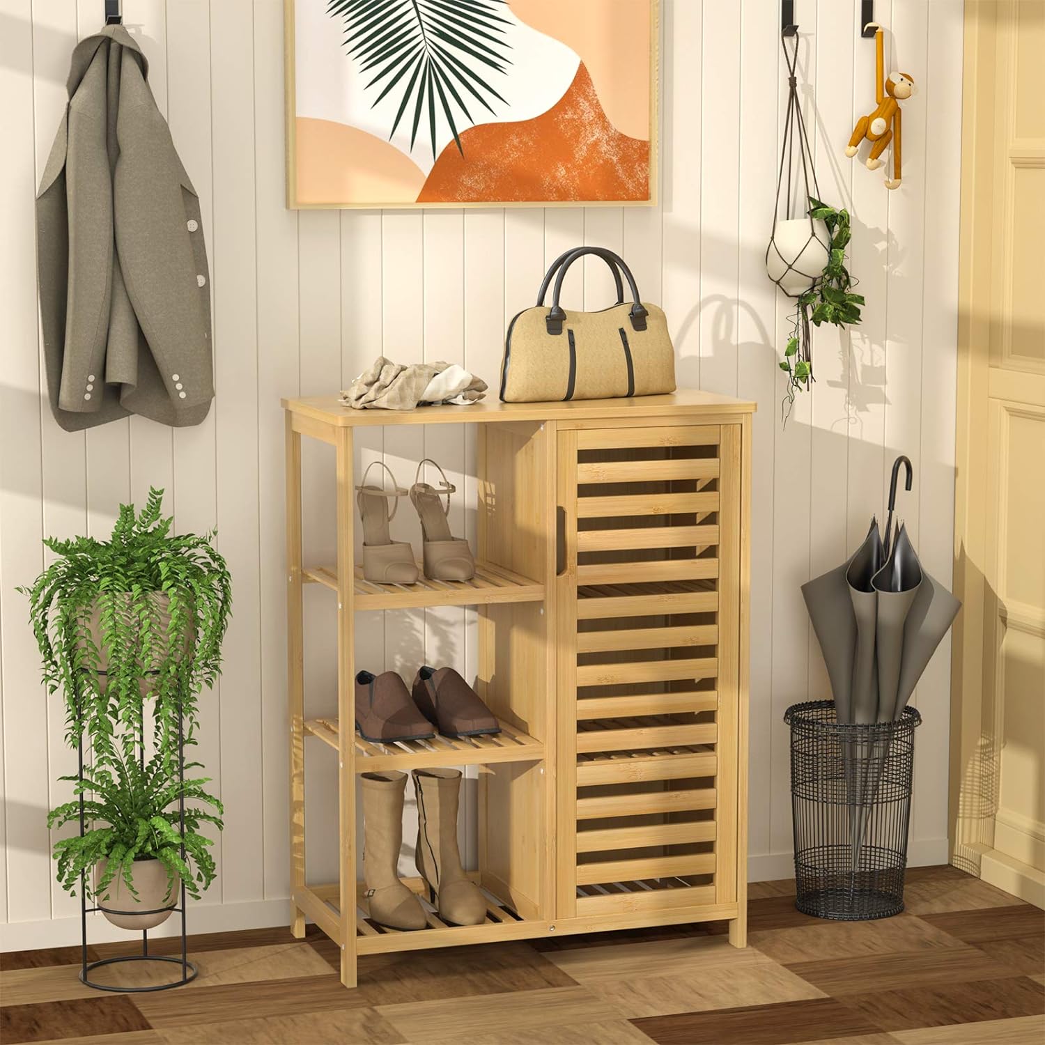 3-Tier bamboo Storage Cabinet