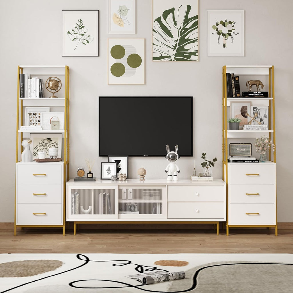 Bookshelf with 3 Drawers