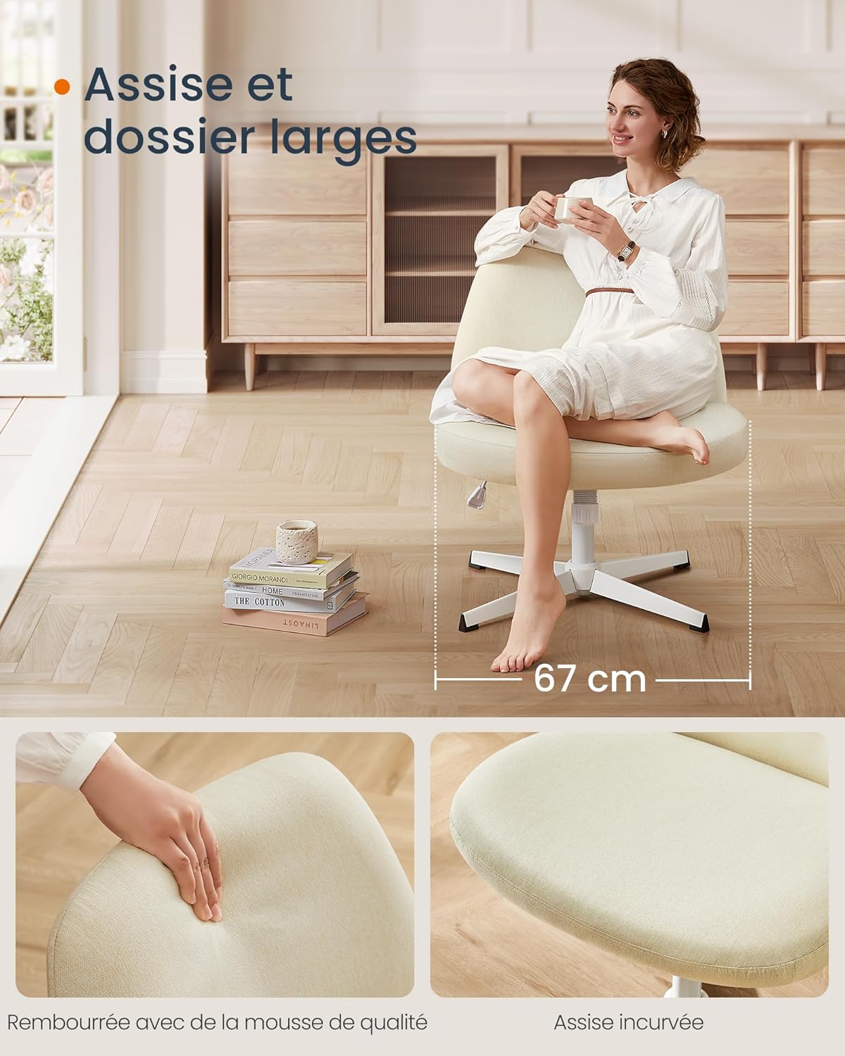 SONGMICS HOME Modern Style Ergonomic Office Chair