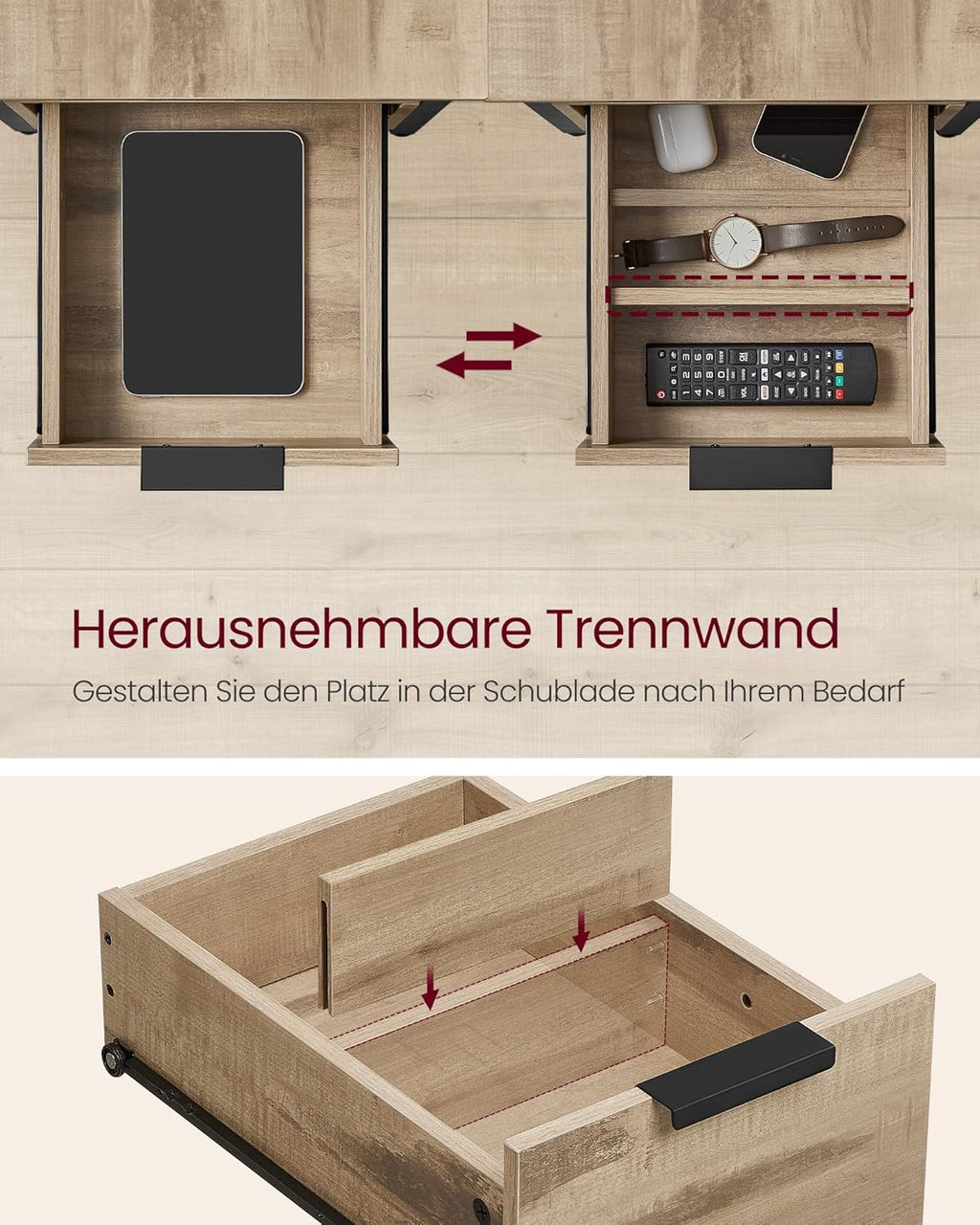 VASAGLE Side Table LET325K01