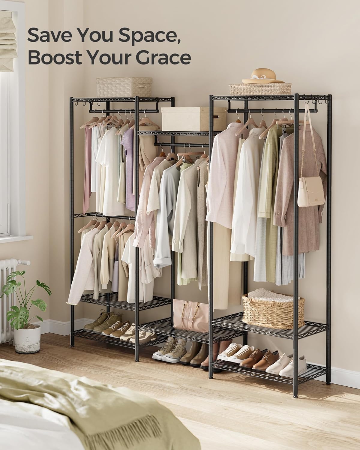 SONGMICS Clothes Rack LGR431B01