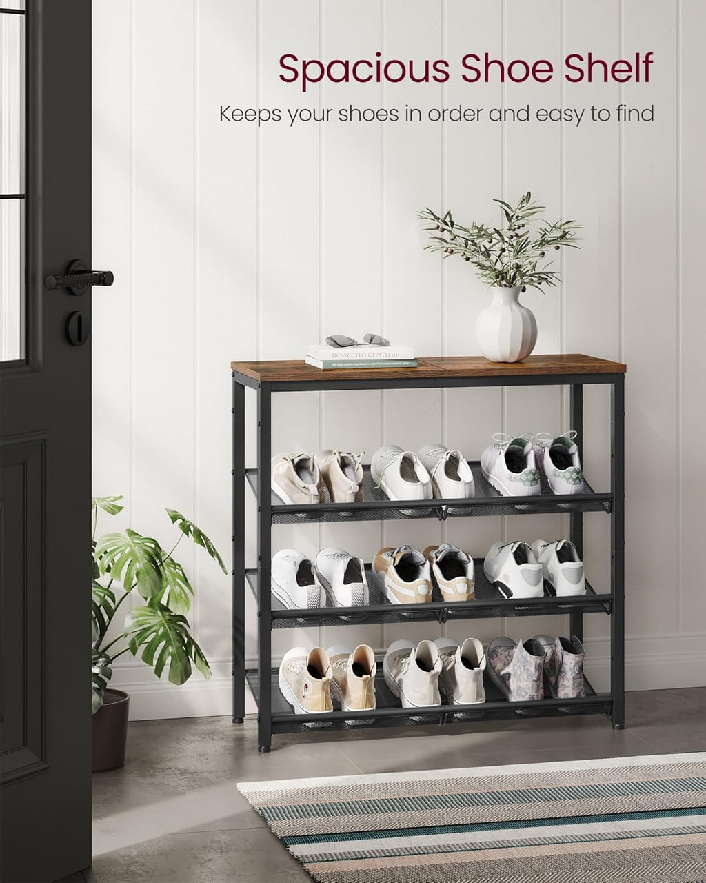 VASAGLE Shoe Rack LBS040B01