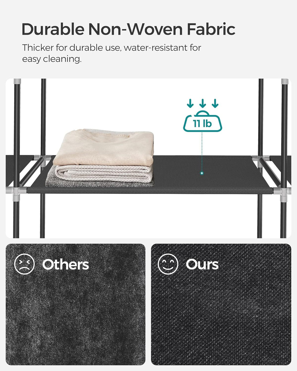 SONGMICS Fabric Wardrobe LSF03H