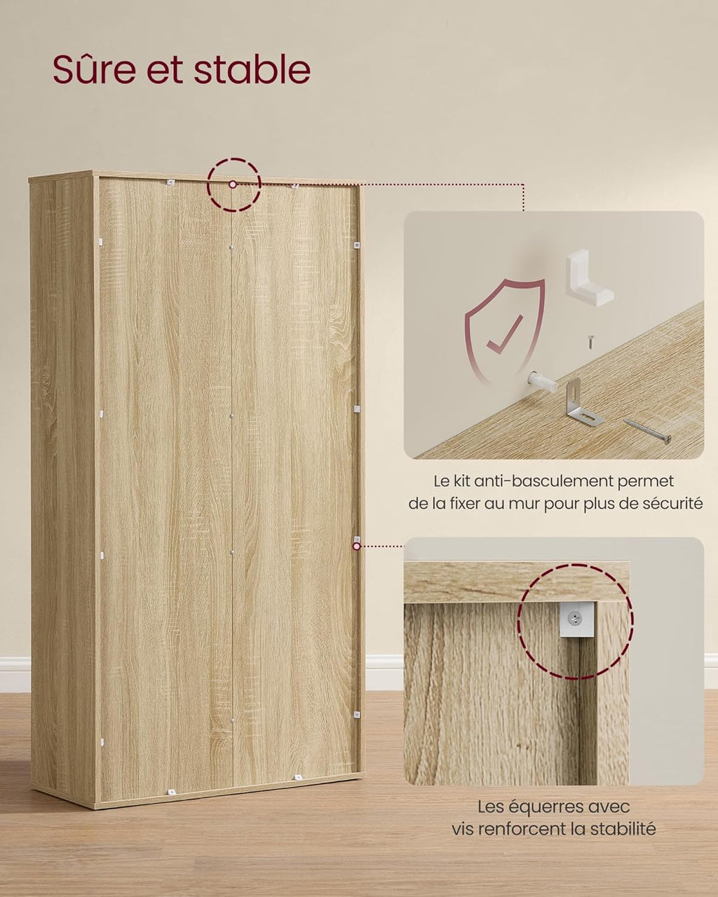 VASAGLE Bookcase LBC24NL