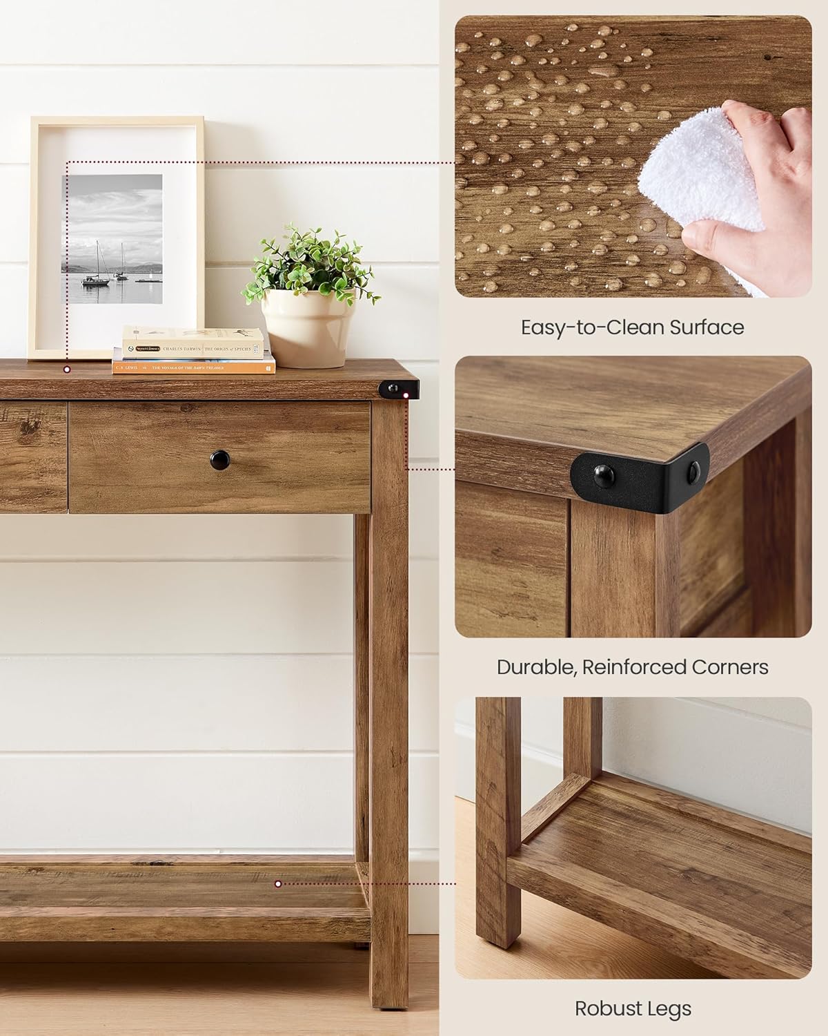 VASAGLE Console Sofa Table LNT142K41