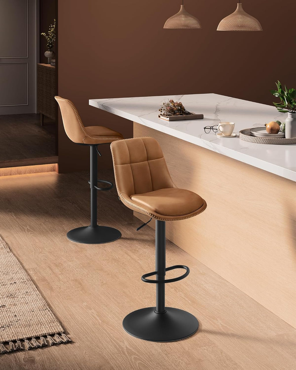 VASAGLE Set of 2 Bar Stools